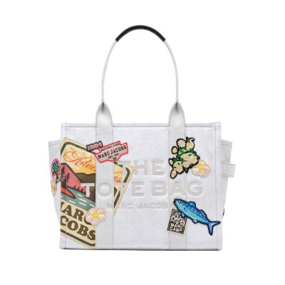 THE CAMP PATCHWORK DENIM LARGE TOTE BAG